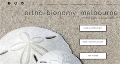Desktop Screenshot of ortho-bionomymelbourne.com