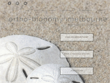 Tablet Screenshot of ortho-bionomymelbourne.com